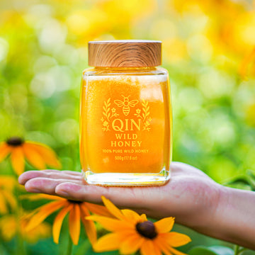 Qinling Forest Wild Raw Honey – 100% Organic &500g (17.6 oz) per jar