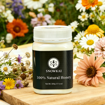 White Creamed &Natural Snow Honey 100% Natural 500g 17.6oz per jar